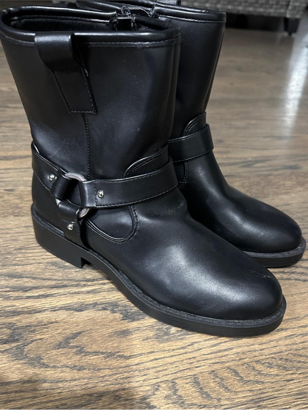 DV by Dolce Vita Black Mid-Calf Harness Boots
